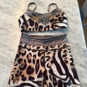 Camilla Leopard Print Activewear Set